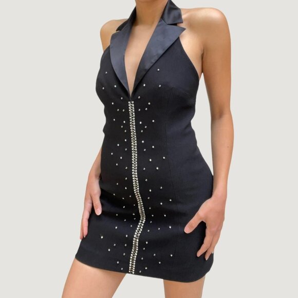 bebe Dresses & Skirts - Bebe Rhinestone Gilet Dress